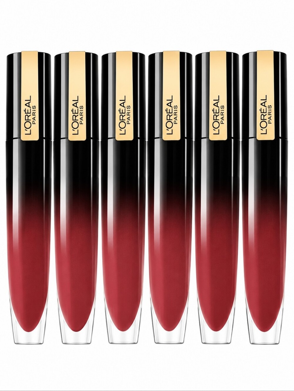 6 x L'Oreal Paris Brilliant Signature Shiny Lipstick 302 Be Outstanding